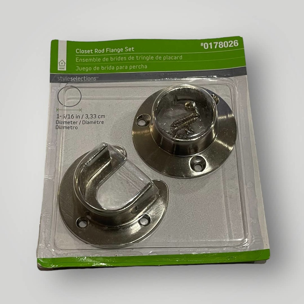 Closet Rod Flange Set